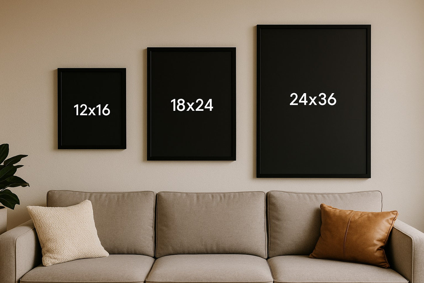 Minimalist Abstract Stones Framed Wall Art